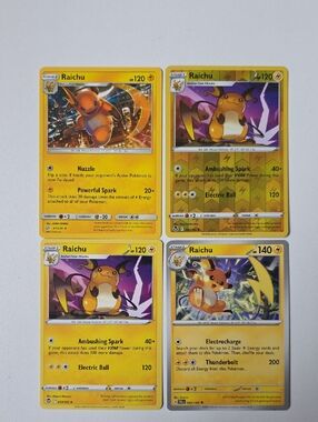 Pokemon Raichu Trading Cards